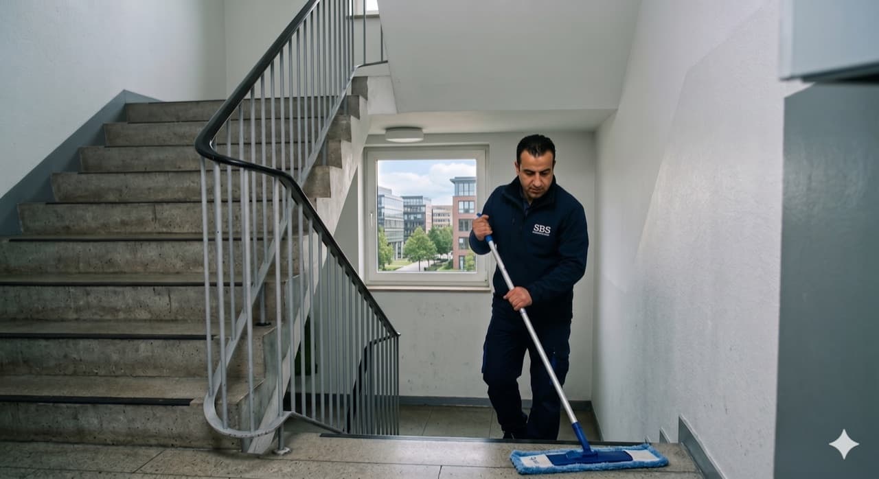 Professionelle Treppenhausreinigung – SBS CleanTech GmbH